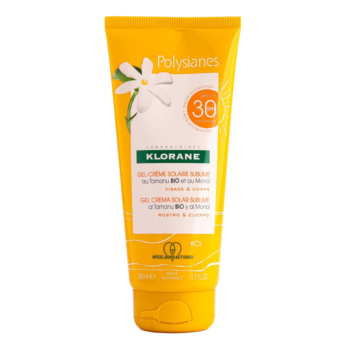 Klorane Polysianes Gel Creme Solaire Sublime SPF30 200ML