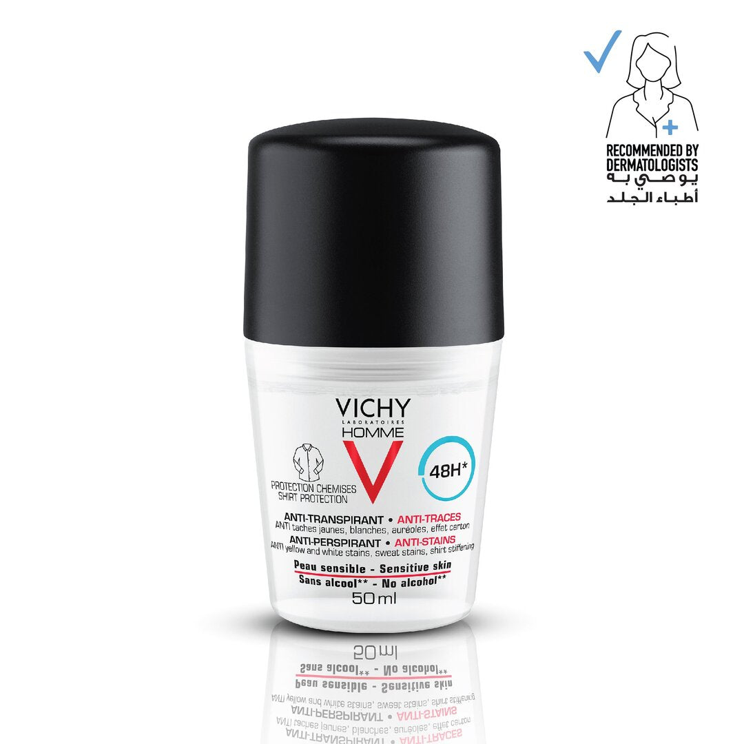 Vichy Homme 48 Hour Anti-Perspirant Stain Deodorant 50ml