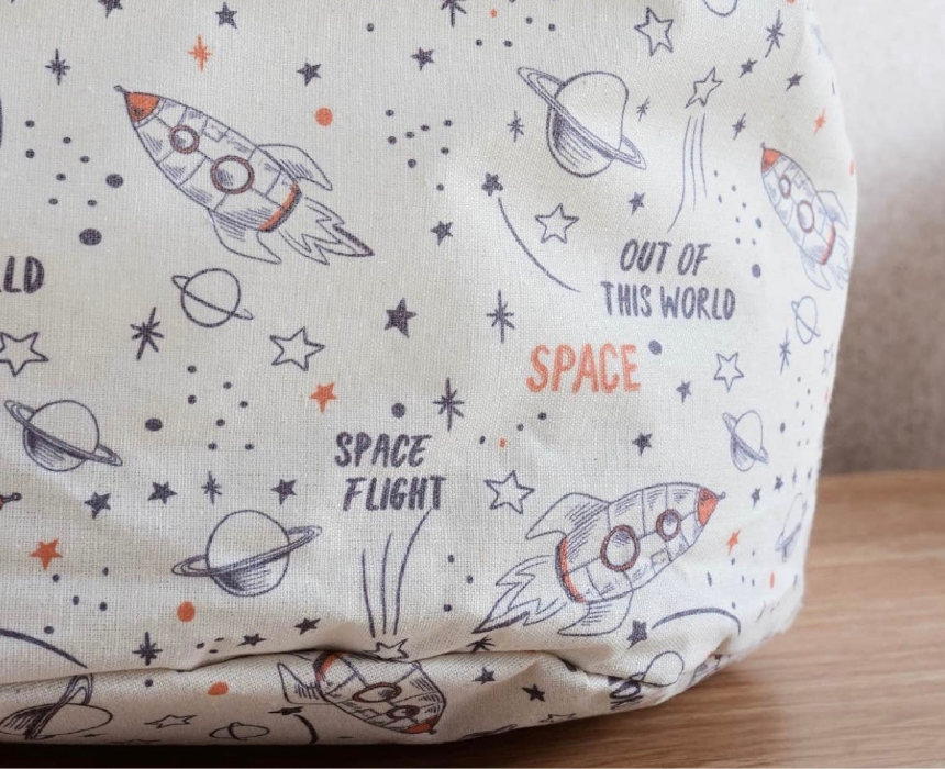 Space Printed Storage Basket