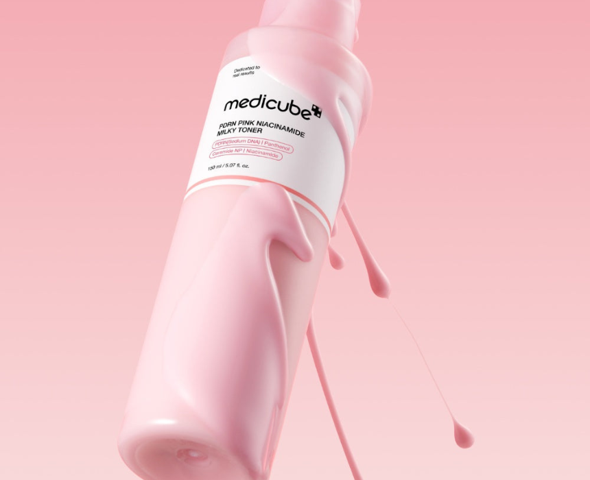 Medicube PDRN Pink Niacinamide Milky Toner, 150ml