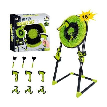 3 IN 1 AXES STARS DARTS TARGET SET by AJ Sports