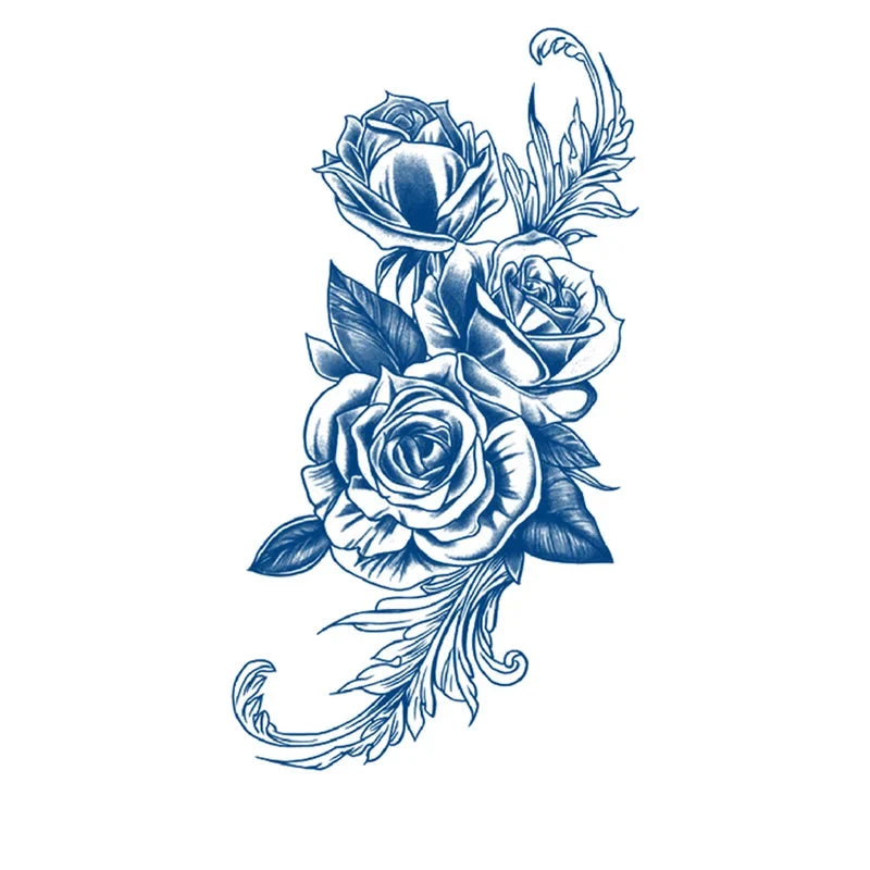 3 Roses Semi Permanent Jagua Tattoo