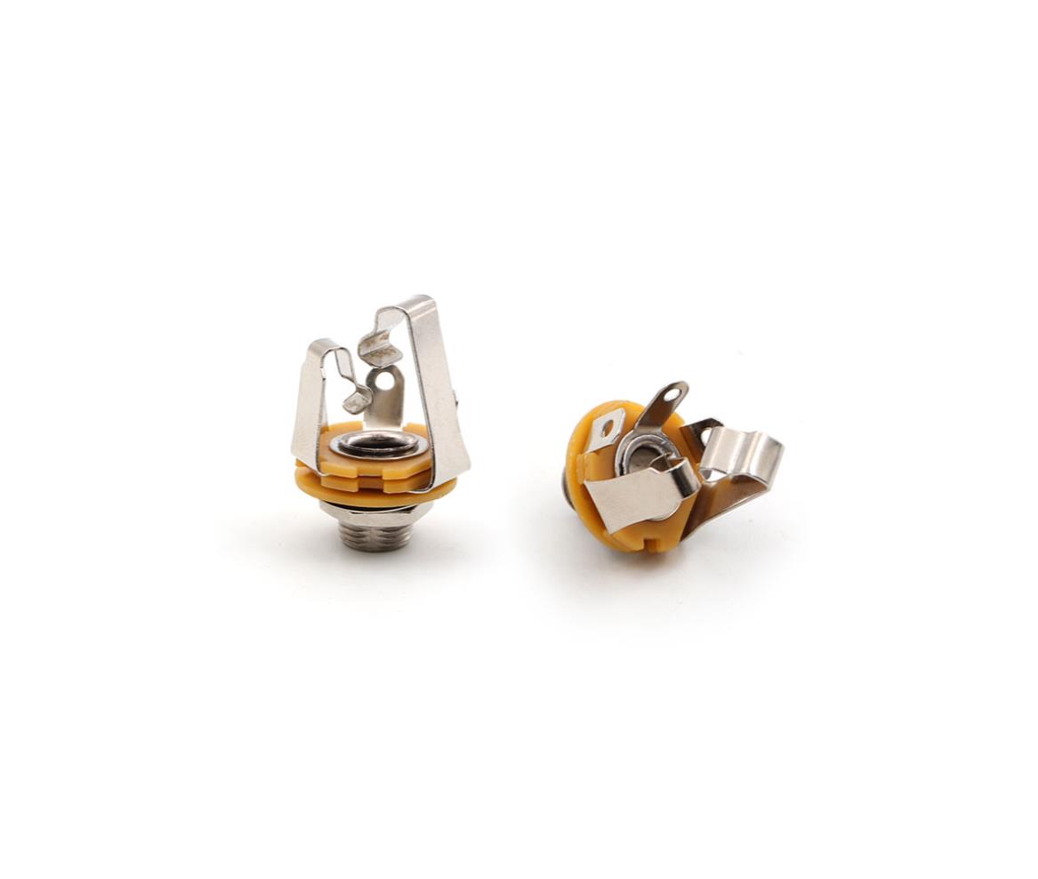 Audio Socket Jack Stereo Female 6.3mm 3-Pole Metal Chassis Mount