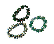 Greenish Crystal Bracelet Set