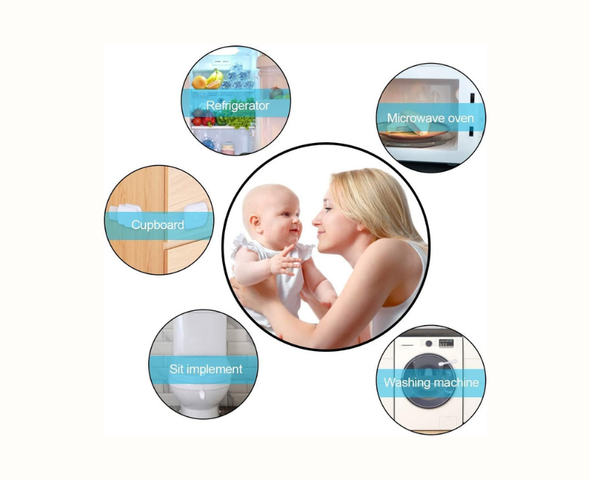 Child Cabinet Lock Set of 6