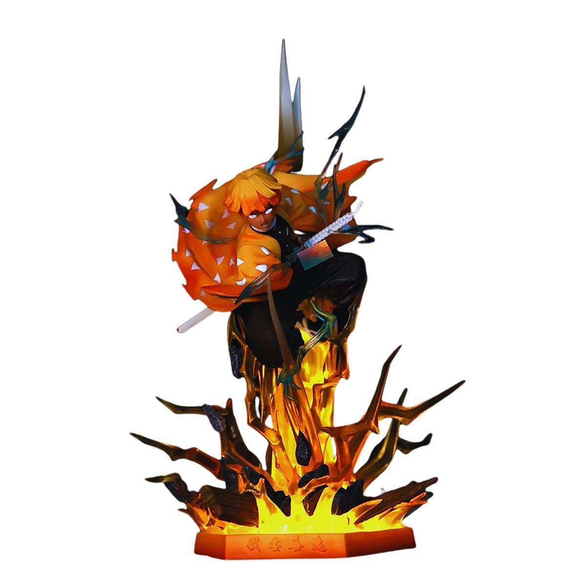 Demon Slayer Agatsuma Zenitsu PVC Figure 35cm v2 detail shot – Anime Figure Gift Lebanon