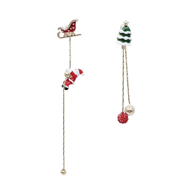 Christmas: Santa & Tree Dangle Earrings ✨