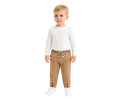 Boys Child Elastic Waist In Brown