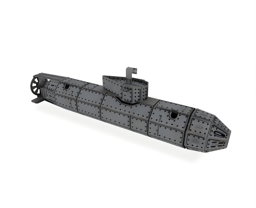 Sassi Submarine 3D Model Set