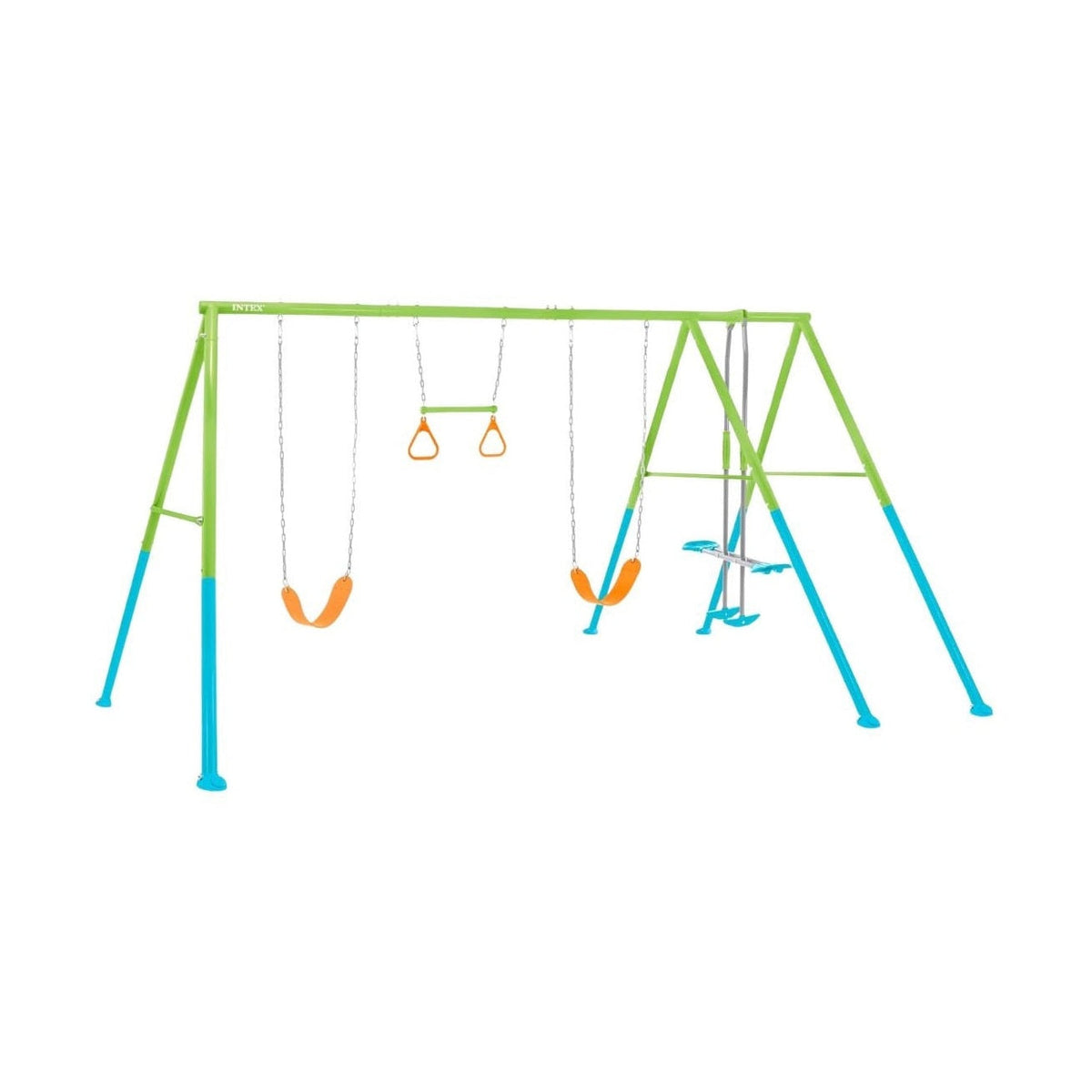 Intex Double Garden Swing with Trapeze and Seesaw by Intex