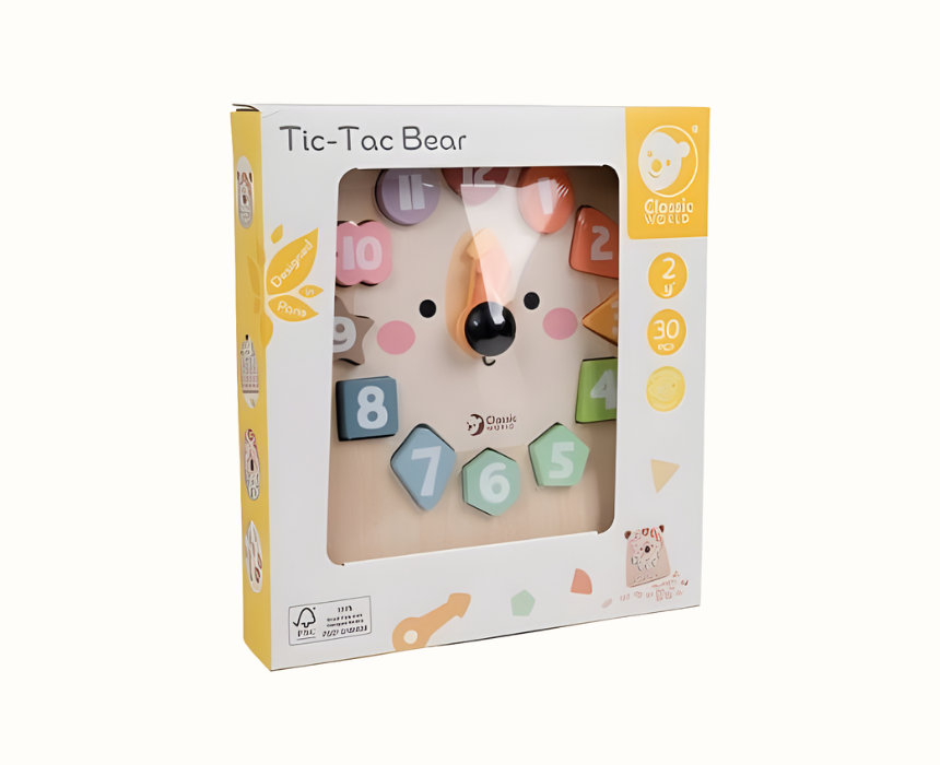 Classic World Bear Colors Clock