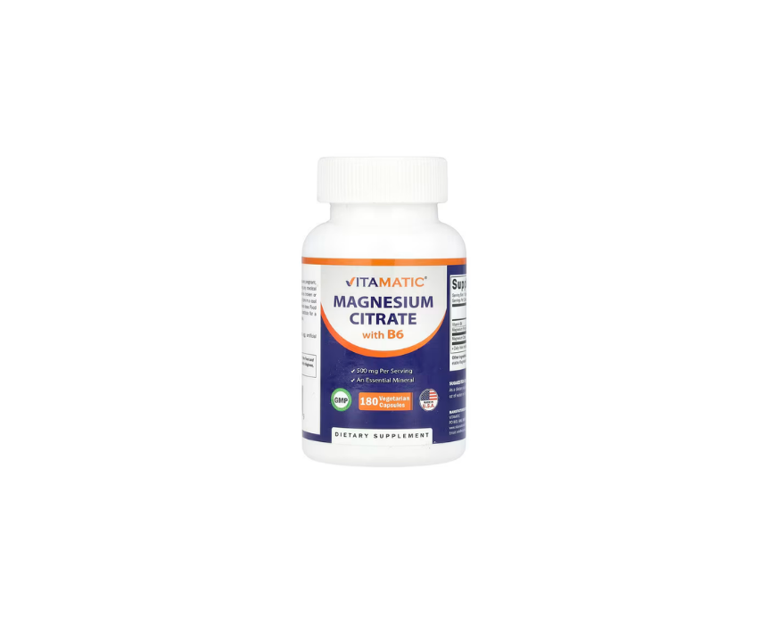 Vitamatic Magnesium Citrate with B6 180 Vegetarian Tablets