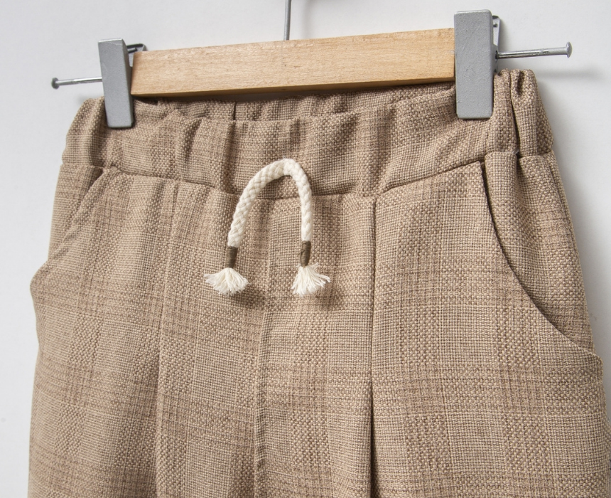 Boys Child Elastic Waist In Brown