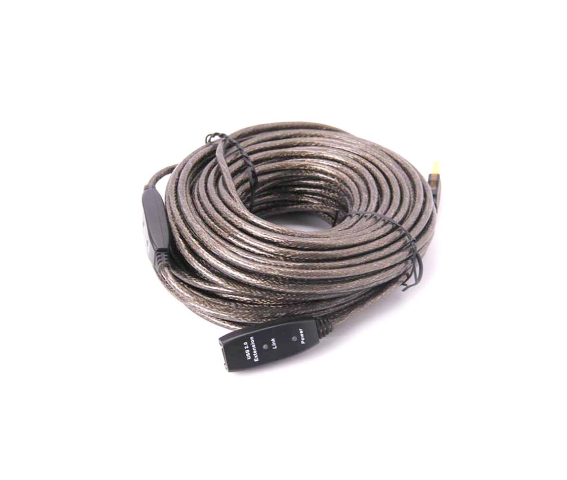 Data Cable USB 2.0 A Male - A Female 25M With Power