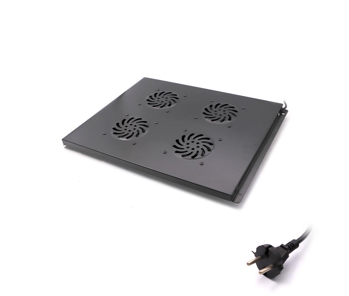 Network Cabinet Accessories Tray 1U 4x Fan
