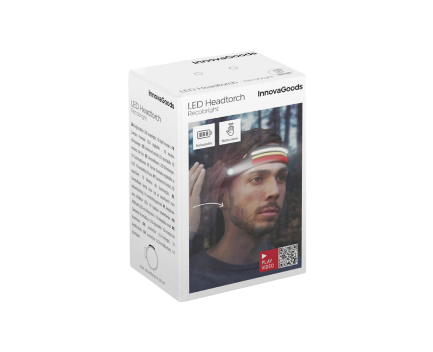 InnovaGoods Rechargeable LED Head Torch