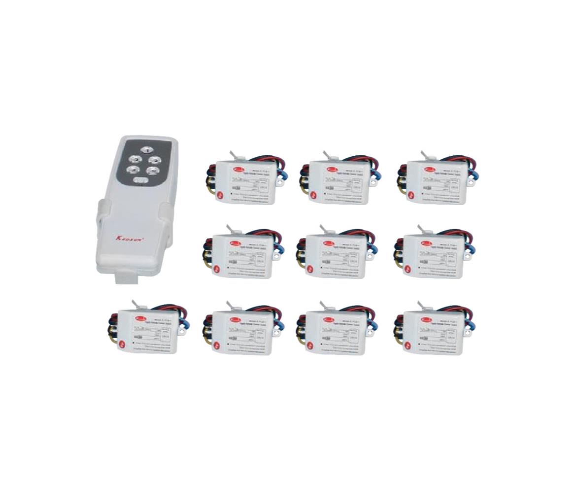 10-Channel 433MHz Toggle 220V Wireless Relay Switch Receiver with RF Remote