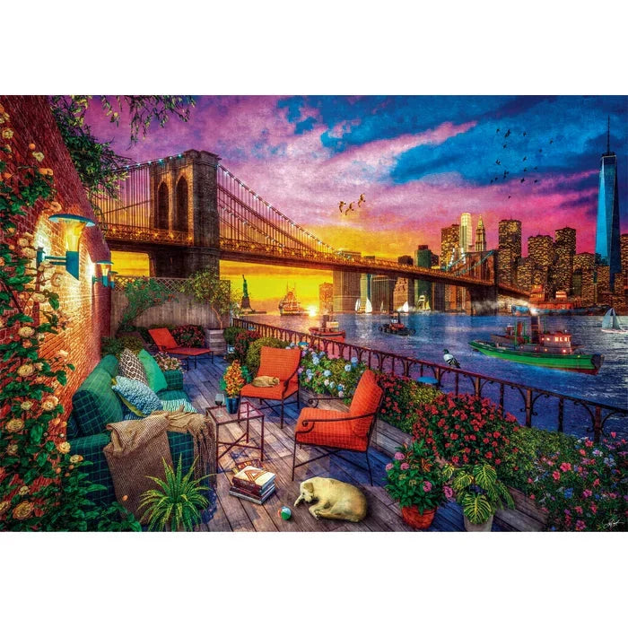 Manhattan Balcony Sunset - 3000 pieces adults puzzle Manhattan Balcony Sunset - 3000 pieces Manhattan Balcony Sunset - 3000 pieces CLEMENTONI