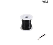 Single Core Copper Wire 0.5mm x 60m Black
