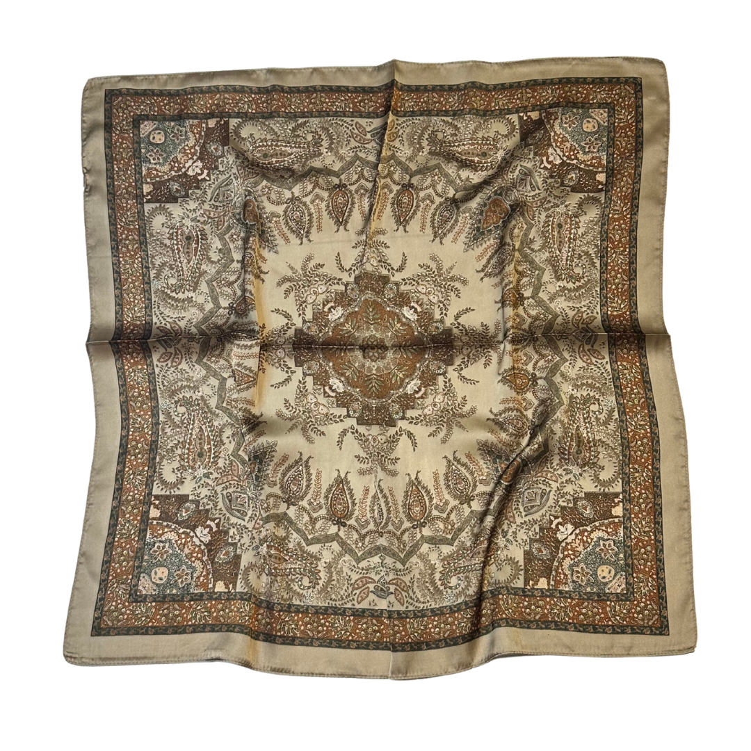 Porcelaine d'Été Scarf Paisley Composition 70x70 cm