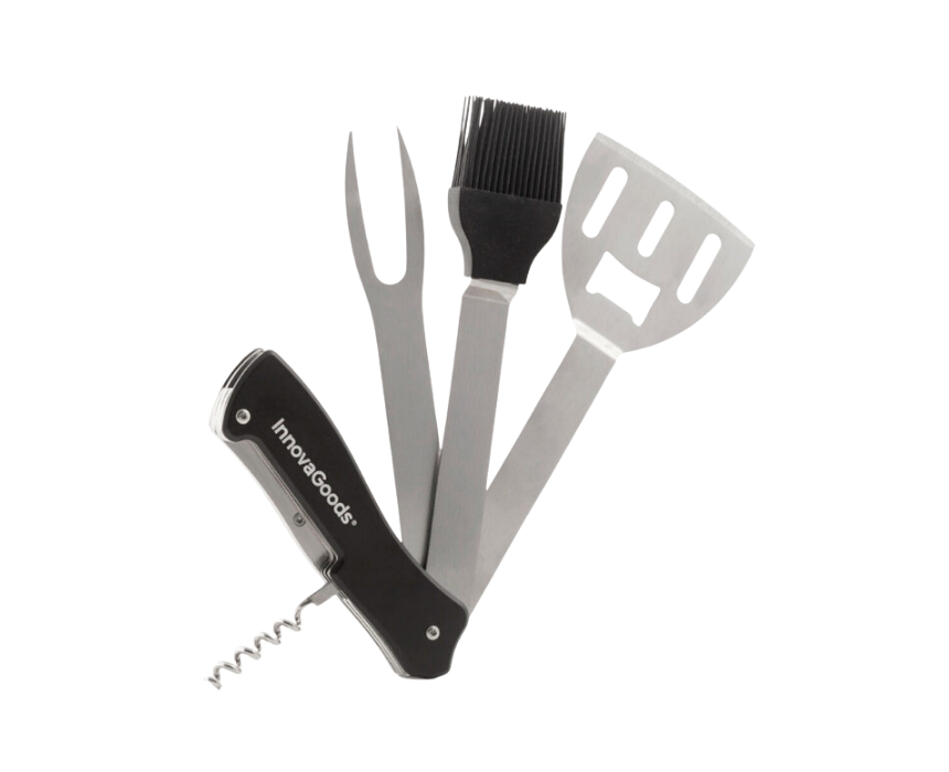 InnovaGoods Barbecue Utensils Set 1 Detachable