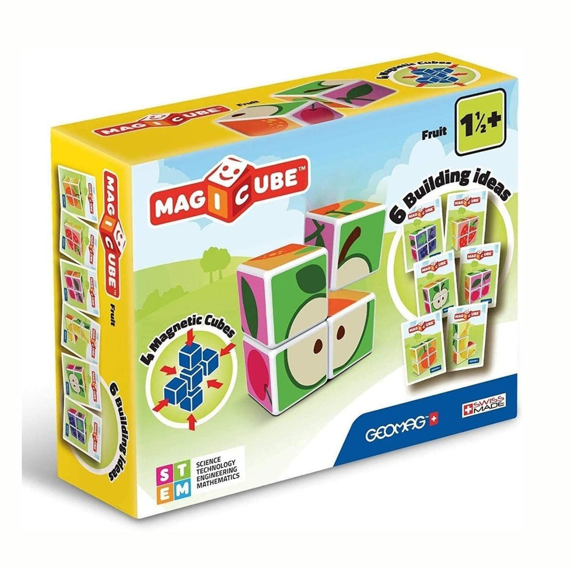 Geomag Magicube Fruit Building Set, Size 6 by Geomag