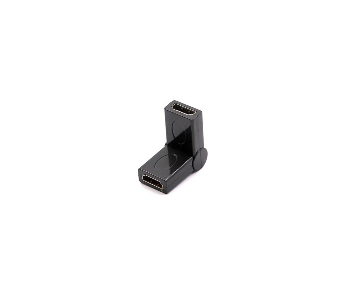 Audio Video Adapter HDMI to HDMI Female Coupler 90° Adjustable