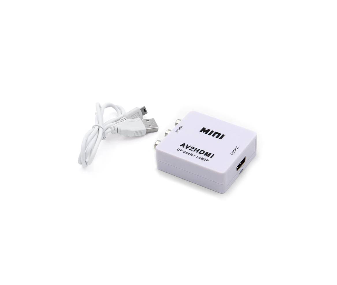 3x RCA to HDMI Mini Audio Video Converter