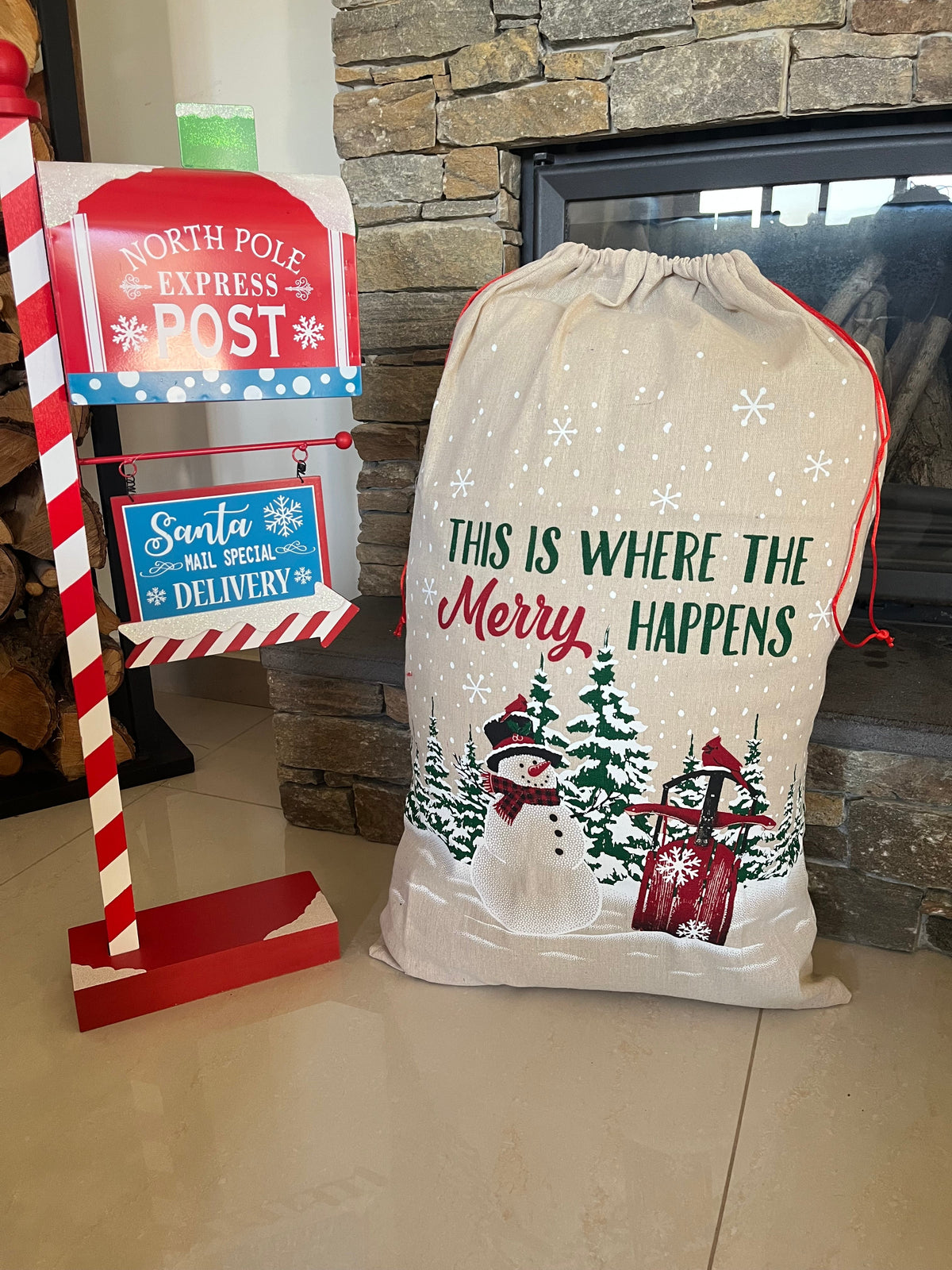Christmas Santa Big Bag 72x45cm