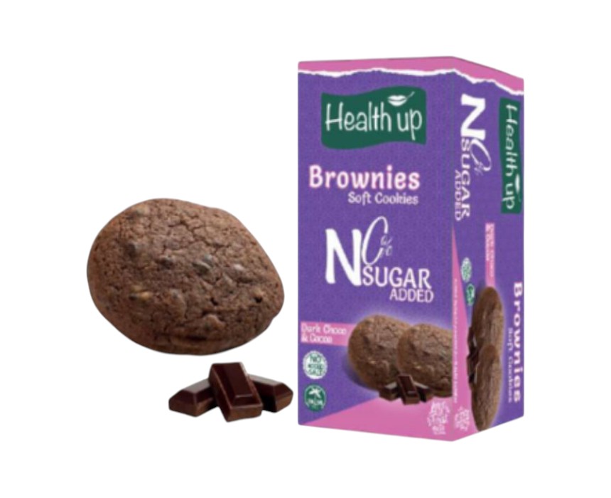 Health Up Soft Brownies with Dark Chocolate 160g