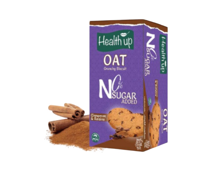 Health Up Cinnamon & Raisins Oat Biscuits 160g