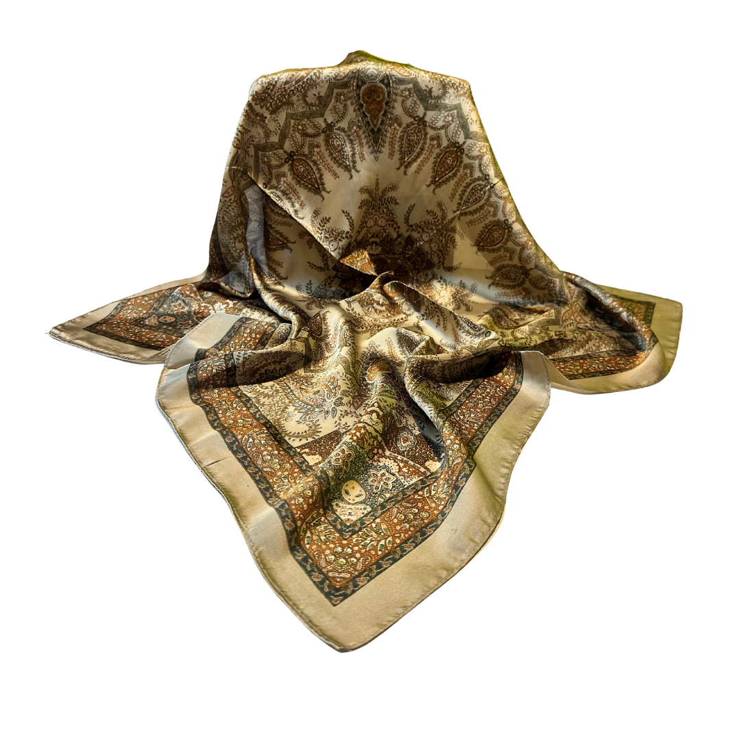 Porcelaine d'Été Scarf Paisley Composition 70x70 cm