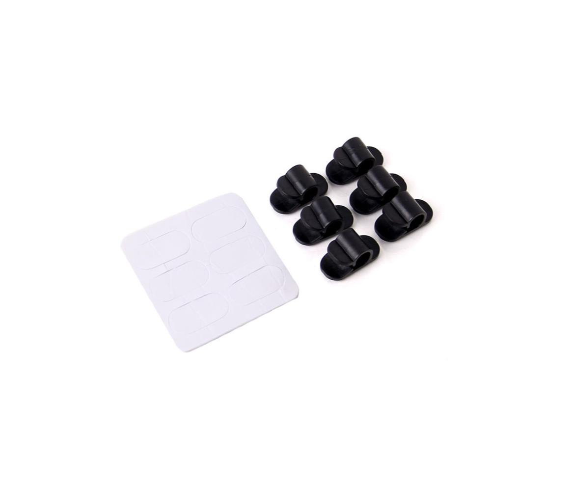 Cable Clip Organizer Set 6 Pcs Black