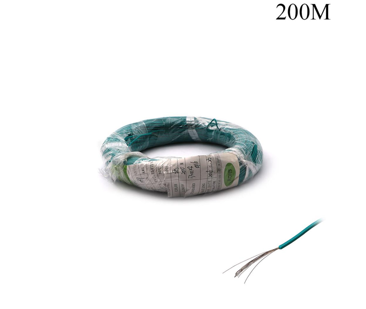 Single Core Copper Wire 0.6mm x 200m Green