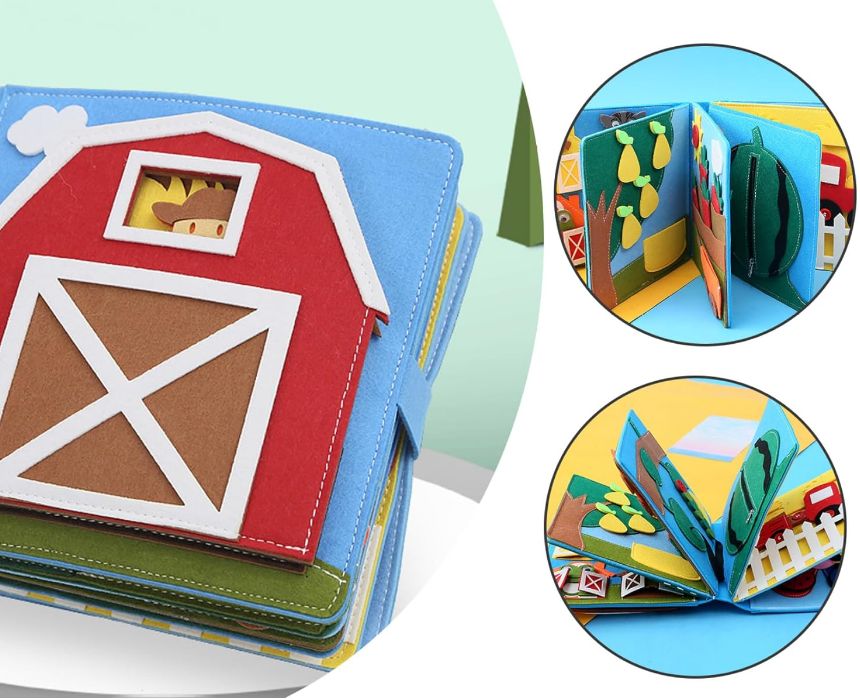 3D Early Education Quiet book