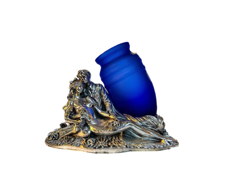 Couple with Opaline Glass Sculpture ARG 925