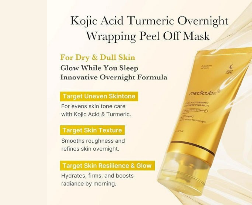 Medicube Kojic Acid Turmeric Night Wrapping Mask