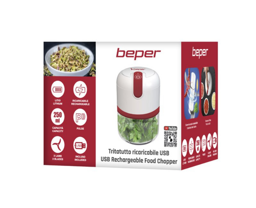 Beper USB Rechargeable Food Chopper