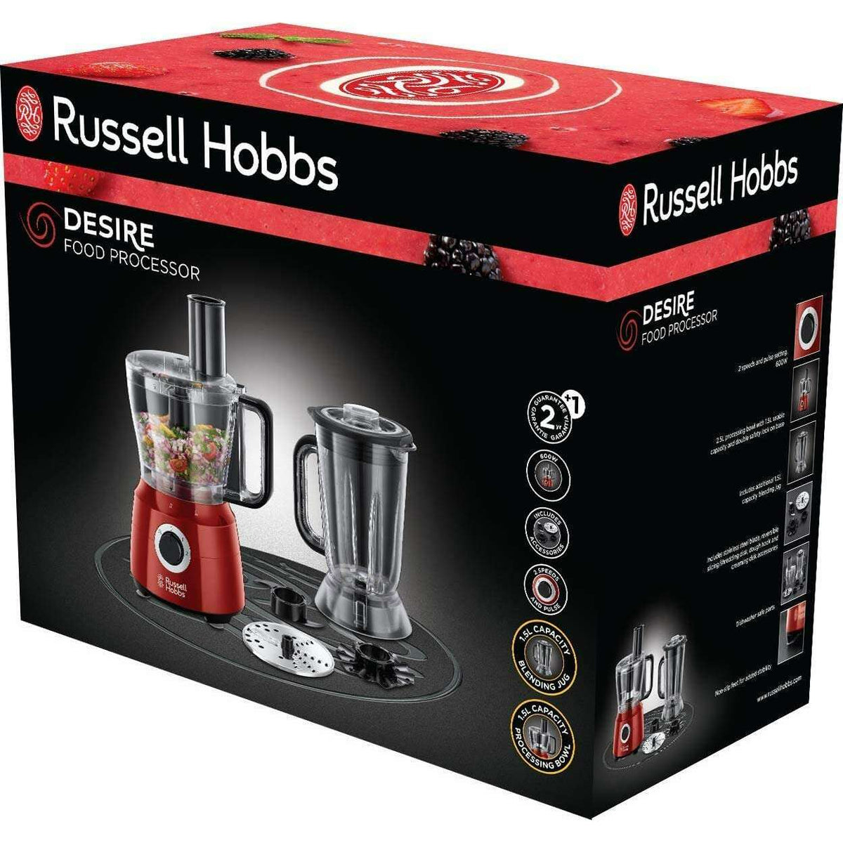 The German Outlet, Russell Hobbs, Desire Food Processor & Blender