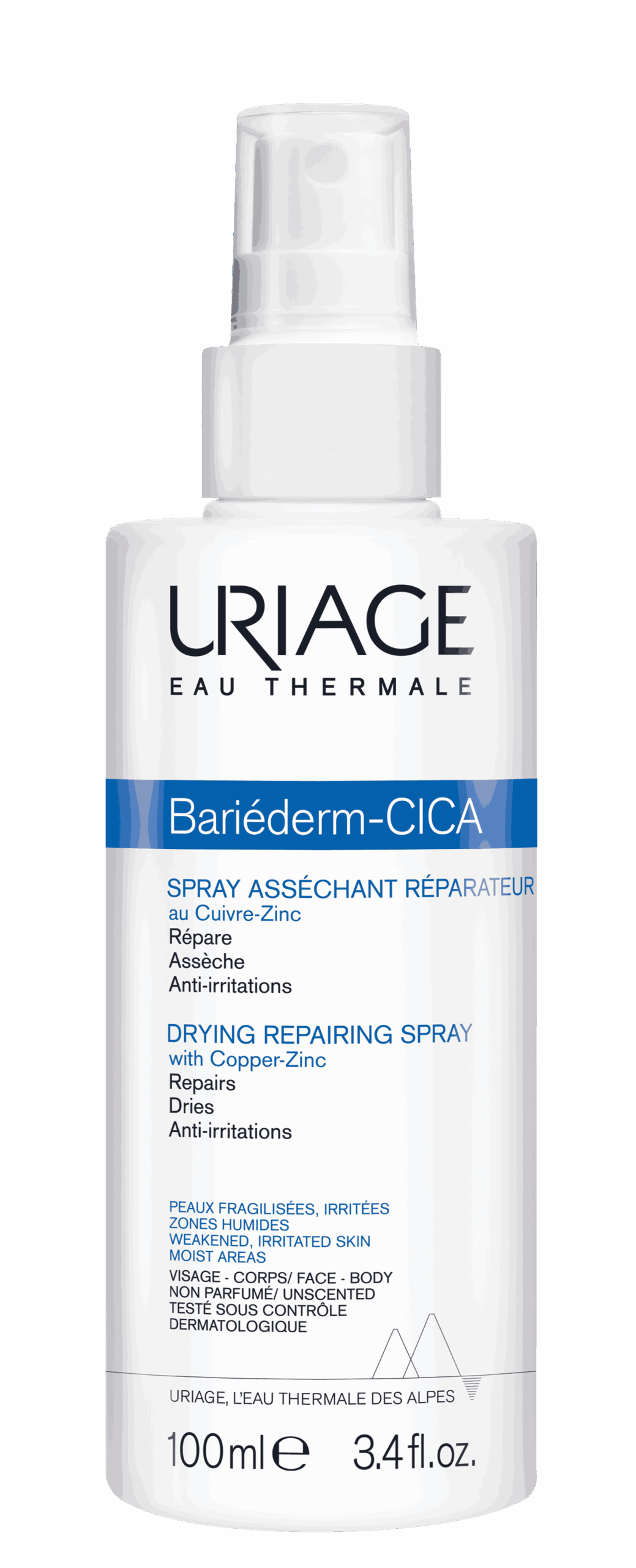 Uriage Bariéderm Drying Repairing Spray with Copper-Zinc