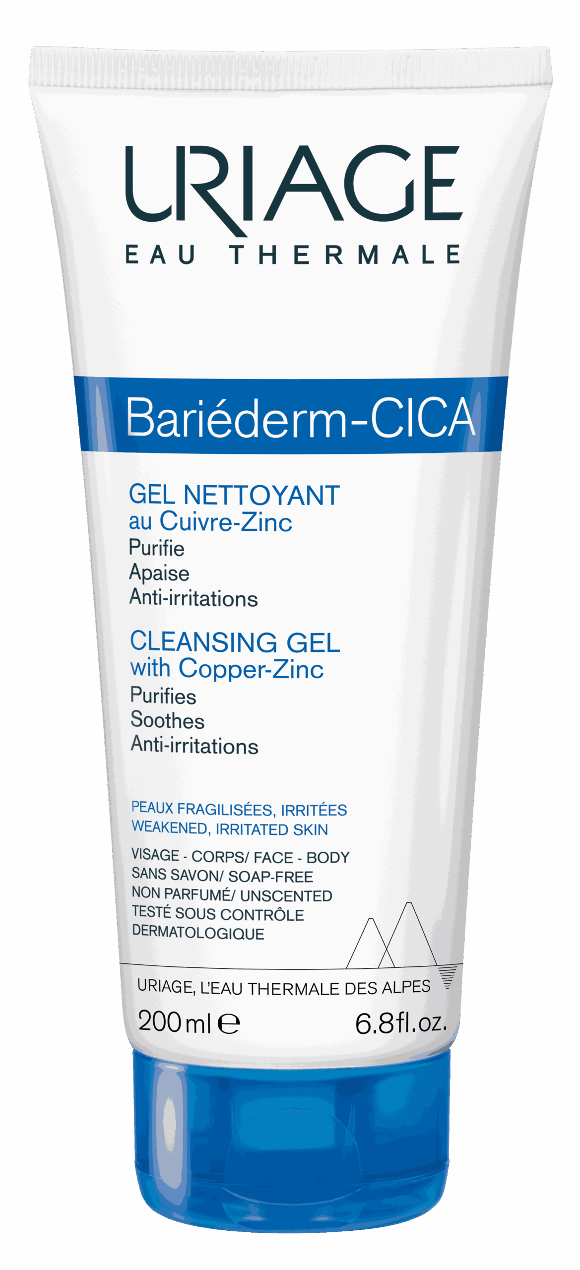 Uriage Bariéderm Cleansing Cica-Gel with Cu-Zn
