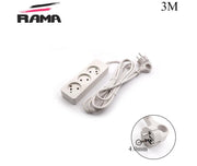 Power Strip - 3 Outlet EU - 2x0.75mm - 3M - Rama