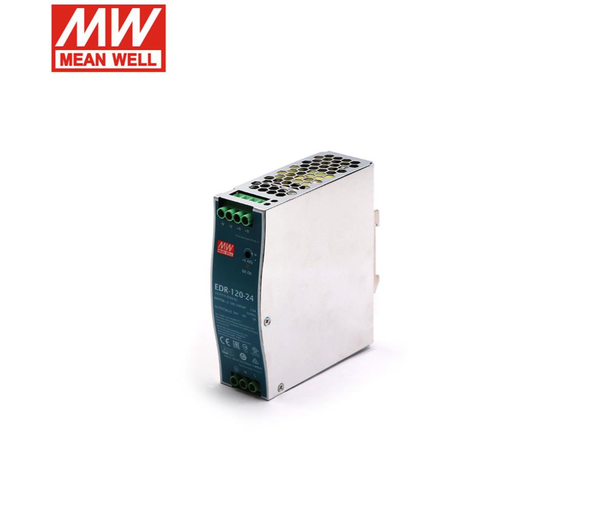 Mean Well SMPS Power Supply Rail Mount 24V 5A