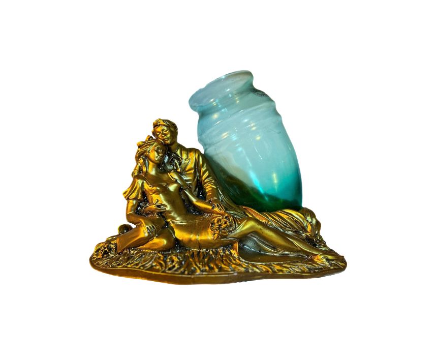 Couple with Opaline Glass Sculpture ARG 925