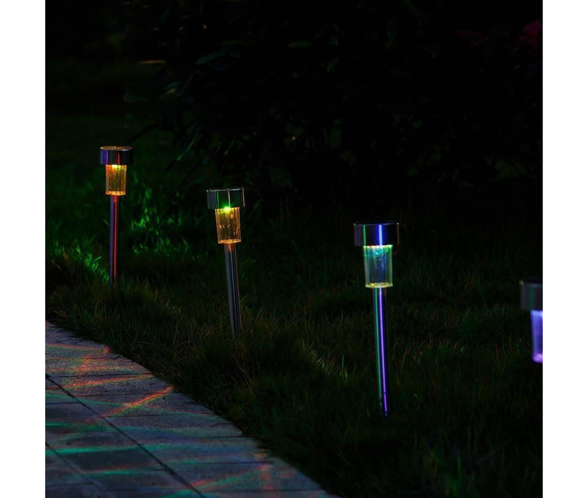 Exterior LED Light - Solar Powered Built-in Battery - Spike - RGB