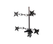 Bracket LCD - Desk Swivel - 4x LCD - Quad Arm - 10"~24" - 8 kg