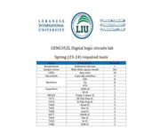 Education Kit - LIU - CENG352 L