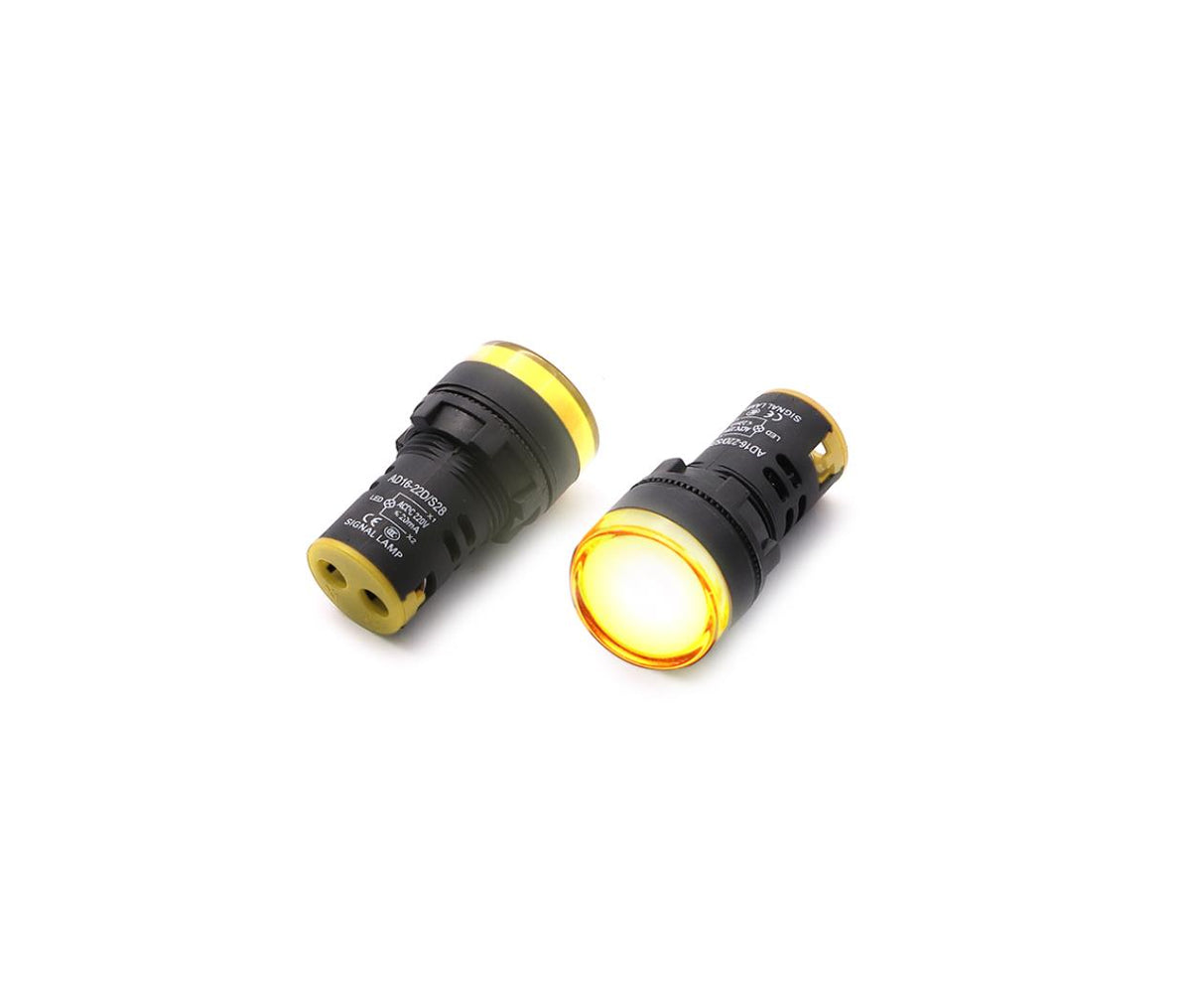 LED Indicator - 220V - 29mm - 22mm - Yellow - AD16-22DS