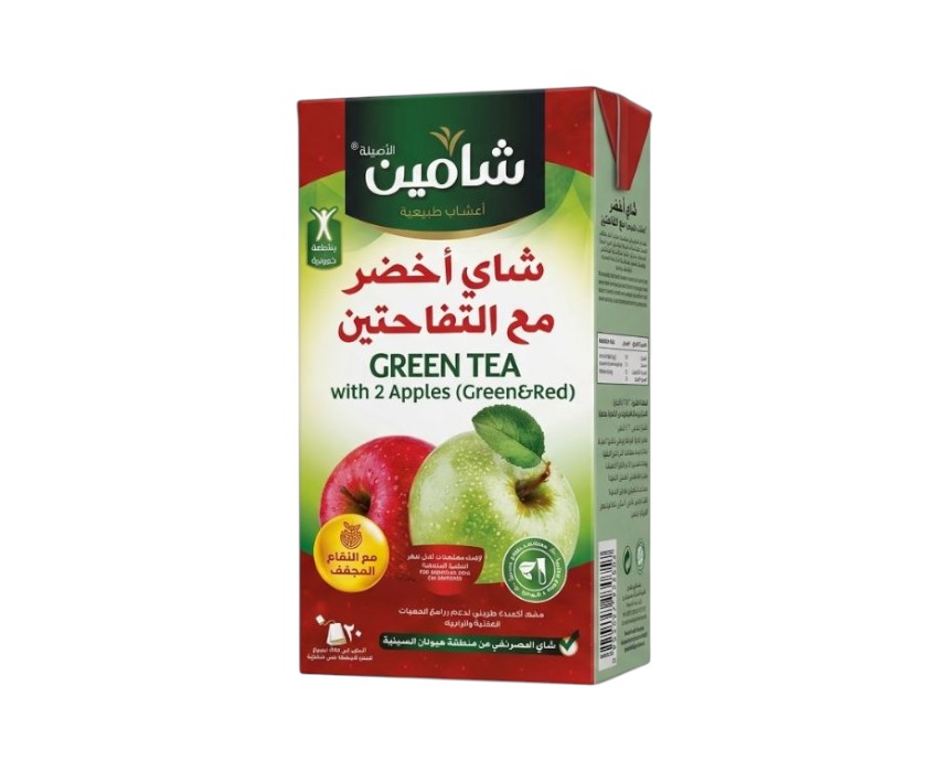 Chamain Green Tea with Apples 20 Bags