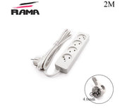 Power Strip - 4 Outlet EU - 2x0.75mm - 2M - Rama